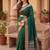 Kavindi women's cotton silk solid print with golden woven border saree with blouse
