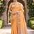 Kavindi women's cotton silk solid print with golden woven border saree with blouse