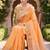 Kavindi women's cotton silk solid print with golden woven border saree with blouse