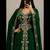 Emerald Green Embroidered Moroccan Kaftan Gown