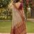 beige cotton blend saree with blouse