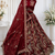 red color Beads work Multi Thread and Dori Sequence work silk blend Lehenga Choli 