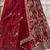red color Beads work Multi Thread and Dori Sequence work silk blend Lehenga Choli 