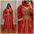 Red Gold Embroidered Moroccan Kaftan Gown with Dupatta
