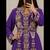 Royal Purple Gold Embroidered Moroccan Kaftan Gown