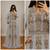 Silver Grey Gold Embroidered Moroccan Kaftan Gown