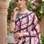Riva enterprise women's linen blend printed exclusive saree with blouse