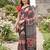 Riva enterprise women's linen blend printed exclusive saree with blouse