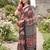 Riva enterprise women's linen blend printed exclusive saree with blouse