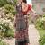 Riva enterprise women's linen blend printed exclusive saree with blouse