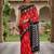 Riva enterprise women's linen blend printed exclusive saree with blouse