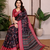 Black Color Zari Weaving Work Silk Blend Saree