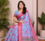 Grey Color Zari Weaving Work Silk Blend Saree
