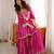 Women   s magenta pink gota patti anarkali sharara set