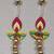 handmade mdf diya gotaball beads decorative hanging traditional for home decor (pack of 2)