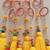 decorative multicolour moti chudi parrot tassel hanging for home decorations (pack of 6)