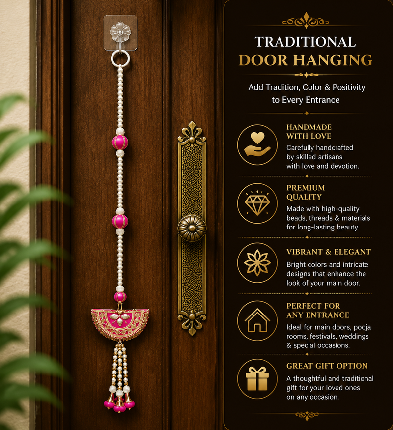 handmade decorative hangingtraditional toran for decoration toran for home decor (pack of 2)