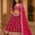 Pink Jodhpuri Navratri Lehenga Choli With Dupatta