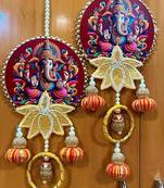 small hanging decor handmade wall ornament for home office decoration (pack of 2)