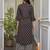 Women's Gorgeous Printed Work Pure Cotton Fabric Straight Kurta Pant Set