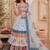 Sky Blue Navratri Lehenga Choli With Dupatta