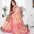 peach jacquard weaving work cotton blend saree