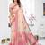 cream jacquard weaving work cotton blend saree