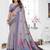lavender jacquard weaving work cotton blend saree