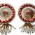 handmade shubh labh floral door hanging decorative with pearl tassels for diwali festival home decoration (pack of 2)