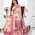 cream jacquard weaving work cotton blend saree