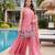 Women's Gorgeous Embroidery Work Fandy Silk Satin Fabric Straight Kurta Sharara and Dupatta Set