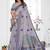 lavender jacquard weaving work cotton blend saree