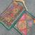 Women   s multicolor printed saree with traditional beautiful print and with real mirror work