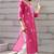Mirchi Fashion Women's Pink Thread Embroidery Work Pure Cotton Kurti With Bottom Set