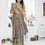 light green jacquard weaving work cotton blend saree