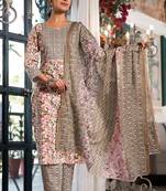 Mirchi Fashion Women's Pink Floral Print Pure Cotton Kurti With Bottom & Dupatta set