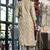 Mirchi Fashion Women's White Floral Print Pure Cotton Kurti With Bottom & Dupatta set