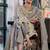 Mirchi Fashion Women's White Floral Print Pure Cotton Kurti With Bottom & Dupatta set
