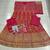 Pink heavy embroidered faux georgette Semi stitched anarkali suit