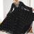 Black embroidered anarkali kurta with pant and dupatta set for festive & party wear