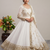 White sequin embroidered festive anarkali suit