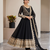 Black sequin embroidered festive anarkali suit