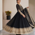 Black sequin embroidered festive anarkali suit
