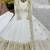 White sequin embroidered festive anarkali suit