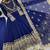 Blue sequin embroidered festive anarkali suit