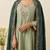 Women's Gorgeous Embroidery Work Simmer Silk Fabric Flared Kurta Palazzo and Dupatta Set