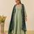 Women's Gorgeous Embroidery Work Simmer Silk Fabric Flared Kurta Palazzo and Dupatta Set
