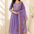 Designer traditional cotton fabric heavy embroidery kurta set with dupatta
