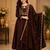 Designer traditional chinon fabric heavy embroidery kurta set with dupatta