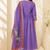 Designer traditional cotton fabric heavy embroidery kurta set with dupatta